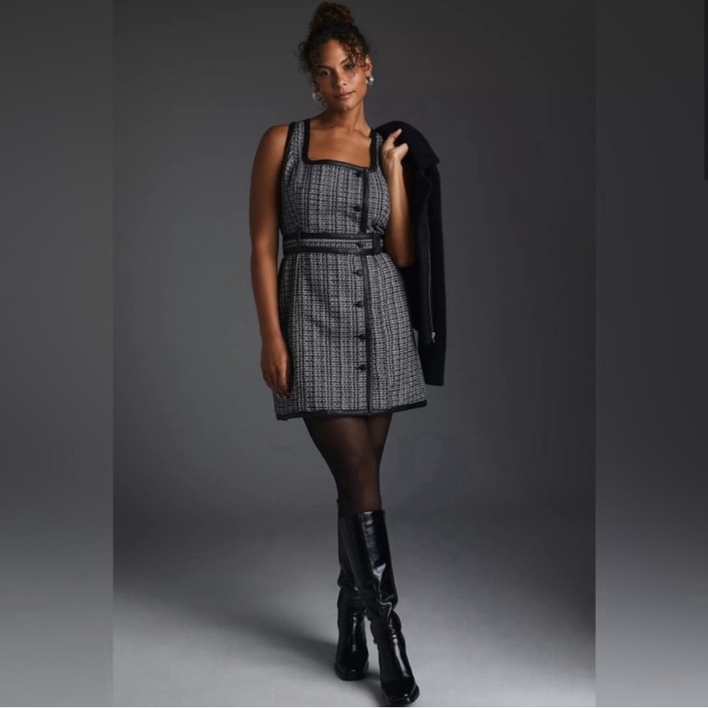 Maeve Tweed Mini Dress // No Belt //Missing Belt